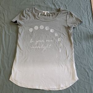 Maurices Gray-olive and White Ombre Tee